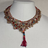 Old French Fascinator Beads with Corals and Turquoises