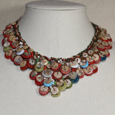 Glass Blown Rings Necklace