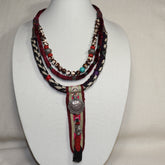 Three Strands in Velvet and Stones