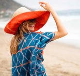 Cyanine and Orange Kaftan