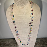 Classic Flower Long Crochet Necklace