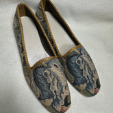 Blue flowers with leaves