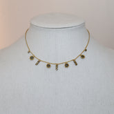 Golden Yellow/ Hand hammered brass beads