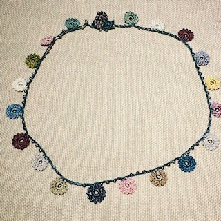 Classic Flower Short Crochet Necklace