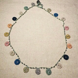 Classic Flower Short Crochet Necklace
