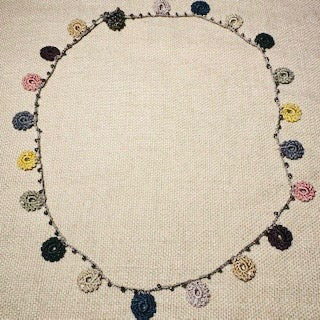 Classic Flower Short Crochet Necklace
