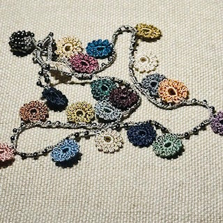 Classic Flower Short Crochet Necklace