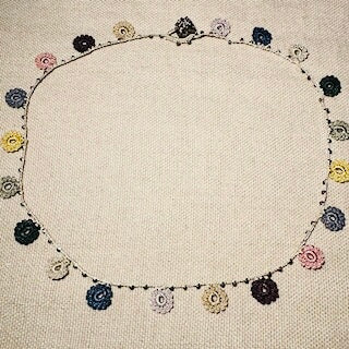 Classic Flower Short Crochet Necklace