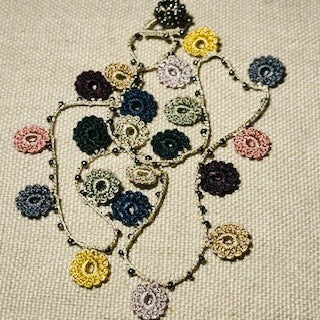 Classic Flower Short Crochet Necklace