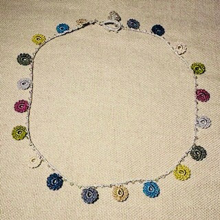 Classic Flower Short Crochet Necklace