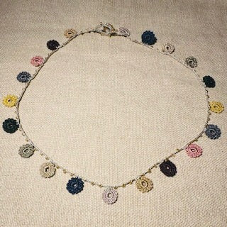 Classic Flower Short Crochet Necklace