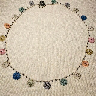 Classic Flower Short Crochet Necklace