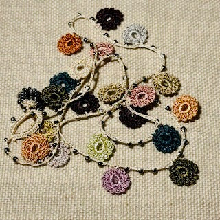 Classic Flower Short Crochet Necklace