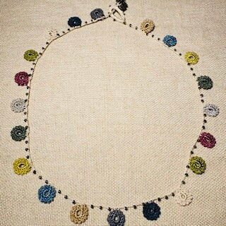 Classic Flower Short Crochet Necklace