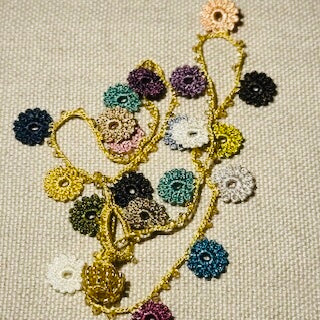 Classic Flower Short Crochet Necklace