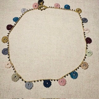 Classic Flower Short Crochet Necklace