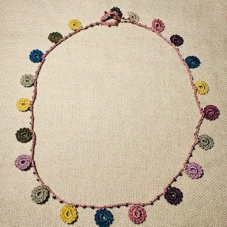 Classic Flower Short Crochet Necklace