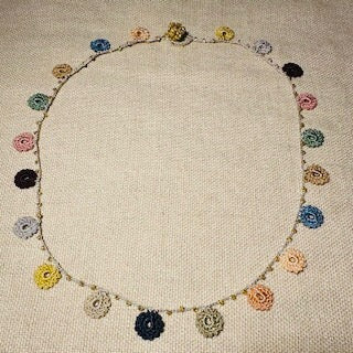 Classic Flower Short Crochet Necklace