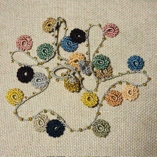 Classic Flower Short Crochet Necklace