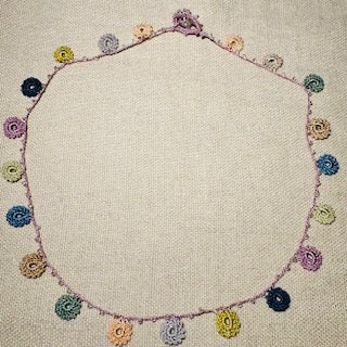 Classic Flower Short Crochet Necklace