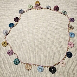 Classic Flower Short Crochet Necklace