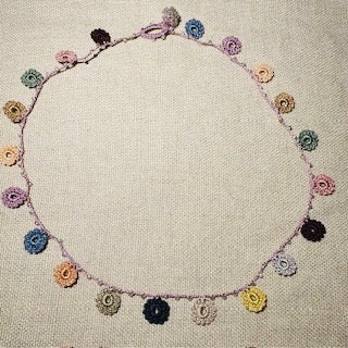 Classic Flower Short Crochet Necklace