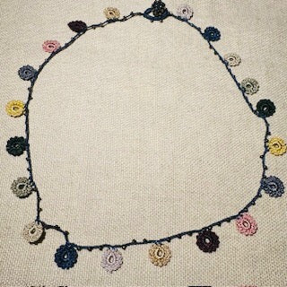 Classic Flower Short Crochet Necklace