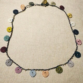 Classic Flower Short Crochet Necklace