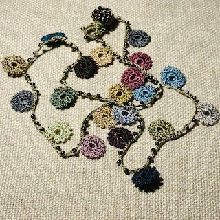 Classic Flower Short Crochet Necklace