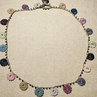 Classic Flower Short Crochet Necklace