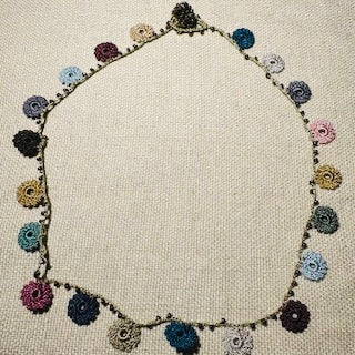 Classic Flower Short Crochet Necklace