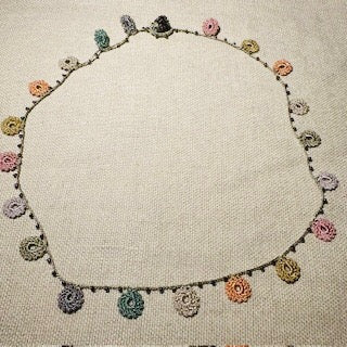 Classic Flower Short Crochet Necklace