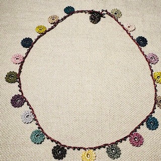 Classic Flower Short Crochet Necklace