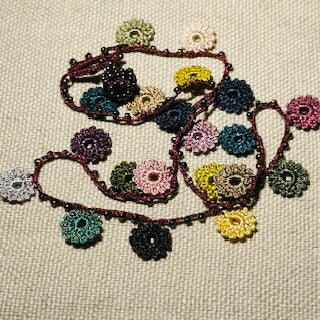 Classic Flower Short Crochet Necklace