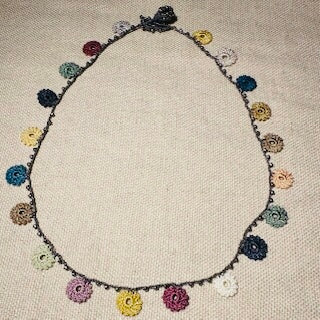 Classic Flower Short Crochet Necklace