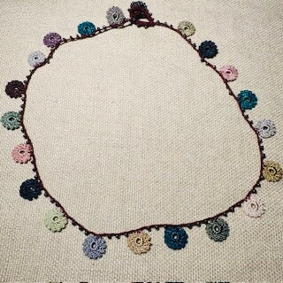 Classic Flower Short Crochet Necklace