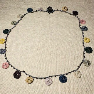 Classic Flower Short Crochet Necklace