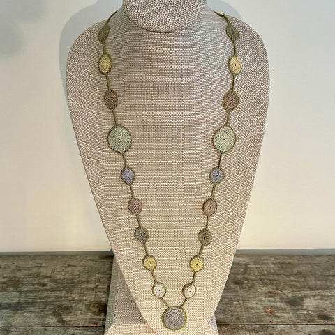 Circles Crochet Necklace, Clasp