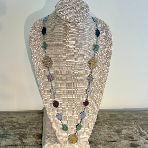 Circles Crochet Necklace, Clasp