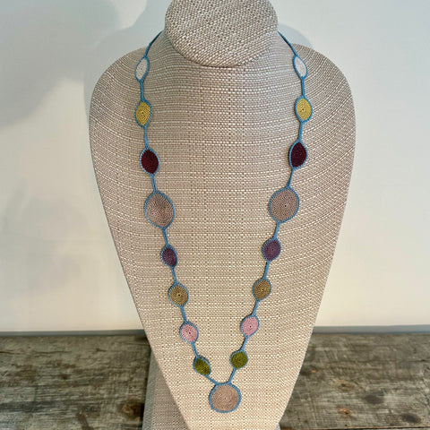 Circles Crochet Necklace, Clasp