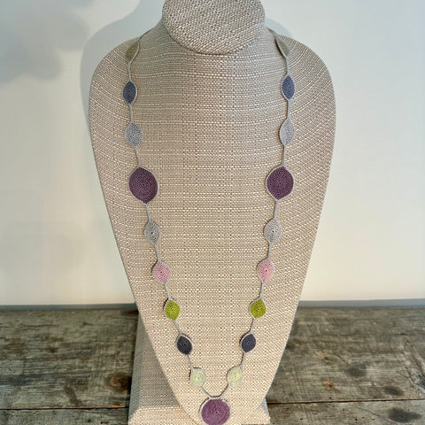 Circles Crochet Necklace, Clasp