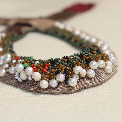 Soft coffee with pearls and Beads
