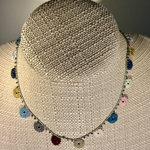 Classic Flower Short Crochet Necklace