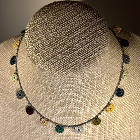 Classic Flower Short Crochet Necklace