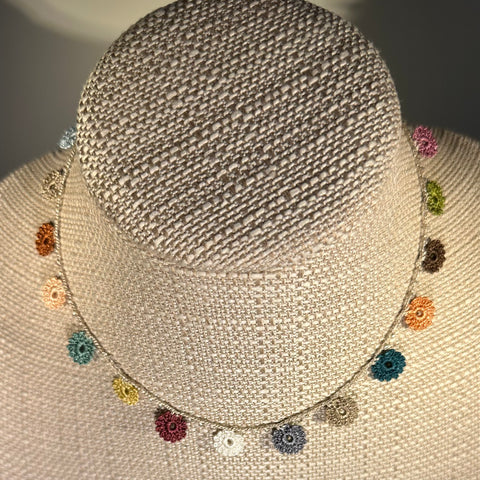 Classic Flower Short Crochet Necklace