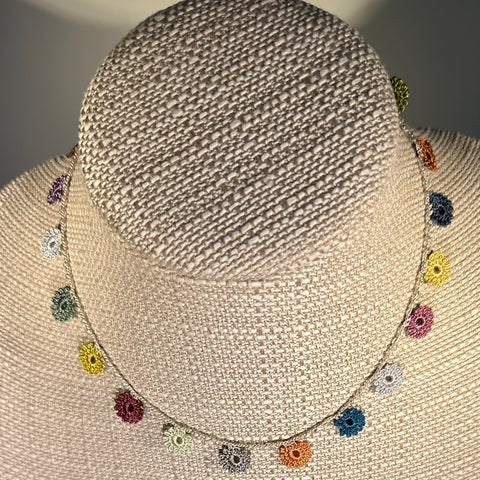 Classic Flower Short Crochet Necklace