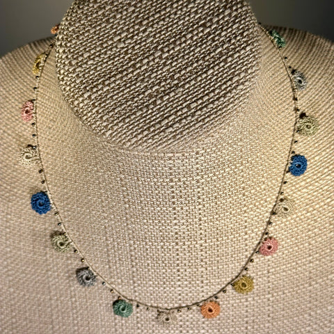 Classic Flower Short Crochet Necklace