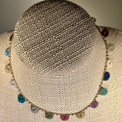 Classic Flower Short Crochet Necklace