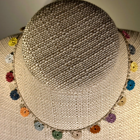Classic Flower Short Crochet Necklace