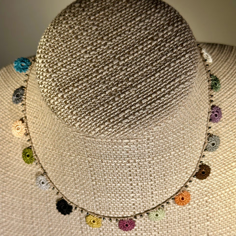 Classic Flower Short Crochet Necklace